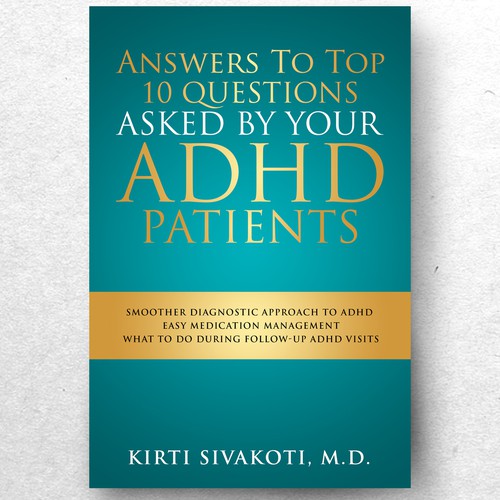 'Design a book cover for ADHD book for doctors' Design by ryanurz