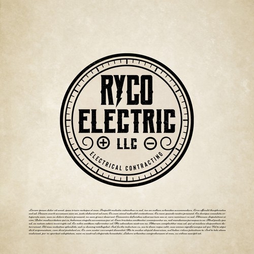 Vintage Electrical logo design Design by Nikola 81