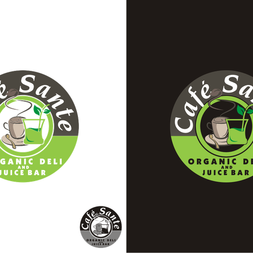 Create the next logo for "Cafe Sante" organic deli and juice bar Design by uncurve