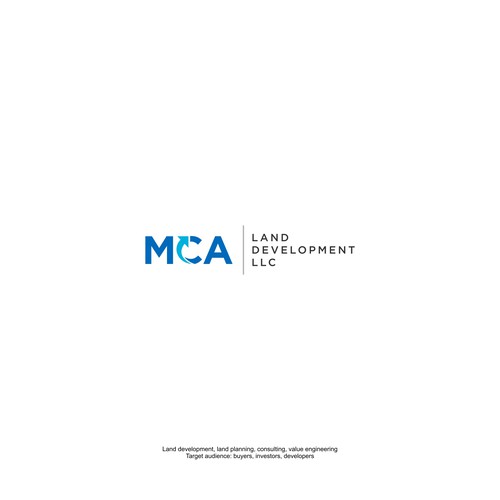 Design a simple modern logo for land development business. Design by echo 99