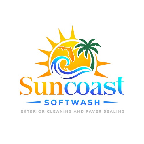 A logo for a softwash company that is appealing and inviting Design by Parbati
