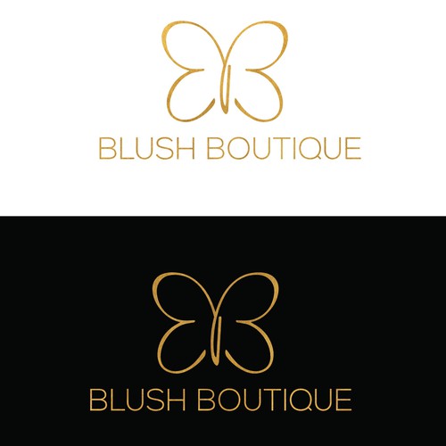 Elegantly stylish logo for Blush Boutique Logo design contest