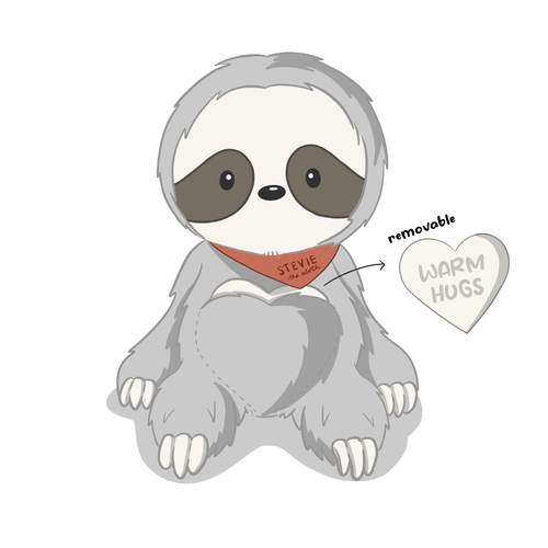 Designs Design a Sloth Stuffed Animal Character for Autistic Children