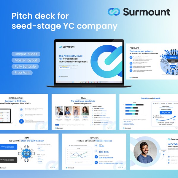 Improve pitch deck for seed-stage YC company