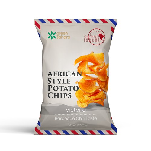 Design African style potato chips packaging Design by Shisiouk