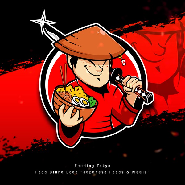 Food Brand Logo for Feeding Tokyo