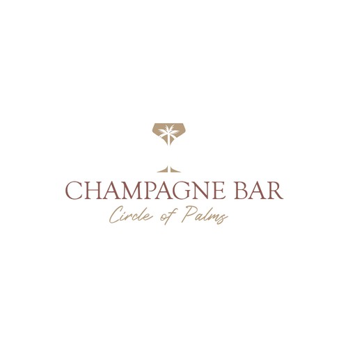 Luxury and modern Champagne Bar logo Design by alediba