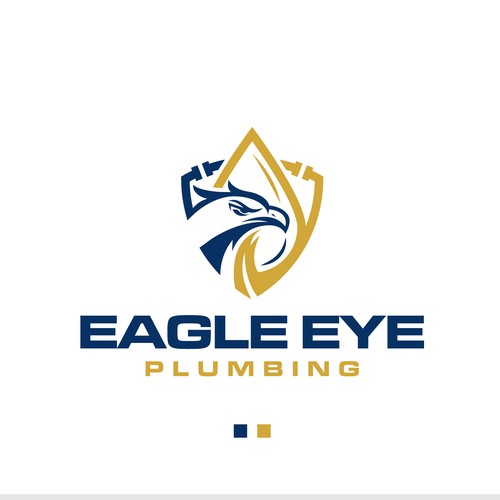 Eye catching and very marketable logo for plumbing company. The company name is Eagle Eye Plumbing Design by StudioJack