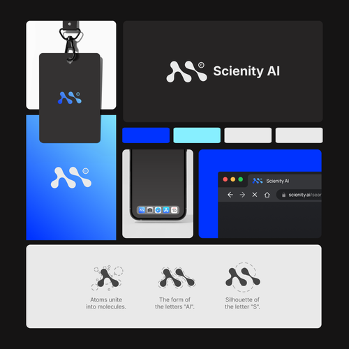 Logo design for the trading AI "Scienity AI" - Modern, clear design for a professional business Design by HIVE Std