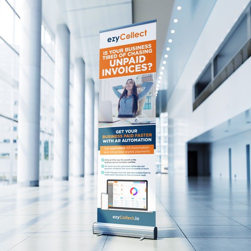 B2B Saas Pull Up Banner for Trade Show Design by icon89GraPhicDeSign