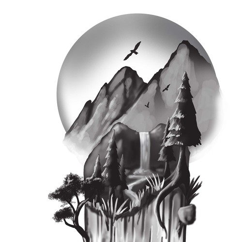 Skateboard Tattoo Design by m(e_e)m