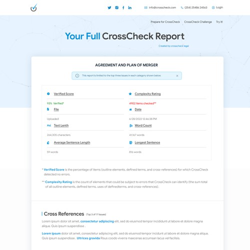 Crisp Report Page to Showcase Our Analytics Output Design by ⚡️unbox.style⚡️