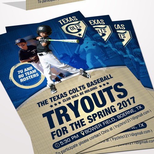 baseball tryout flyer