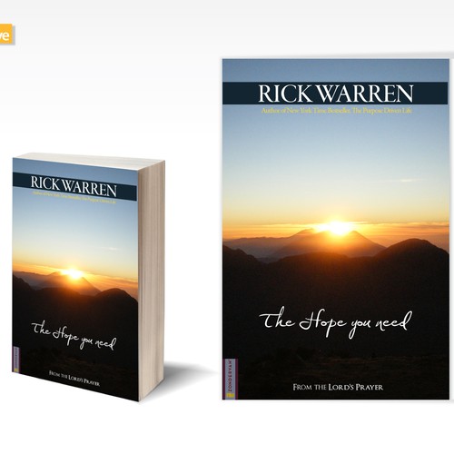 Design Rick Warren's New Book Cover Diseño de dobleve