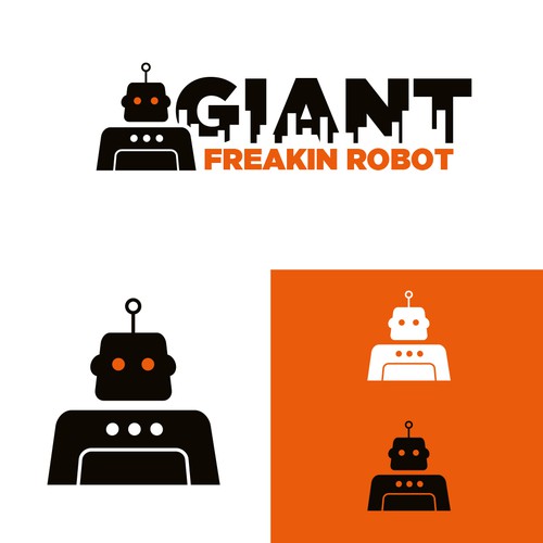 Minimalist, Classy Giant Robot Logo Wanted-ontwerp door TJCD