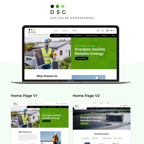Designs | Solar-Wholesale Shopify Store Design | Web page design contest