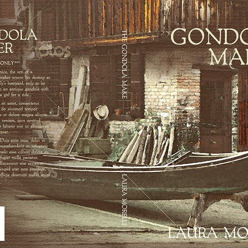 Book cover for The Gondola Maker: A novel set in 16th-century Venice Design by TeaBerry