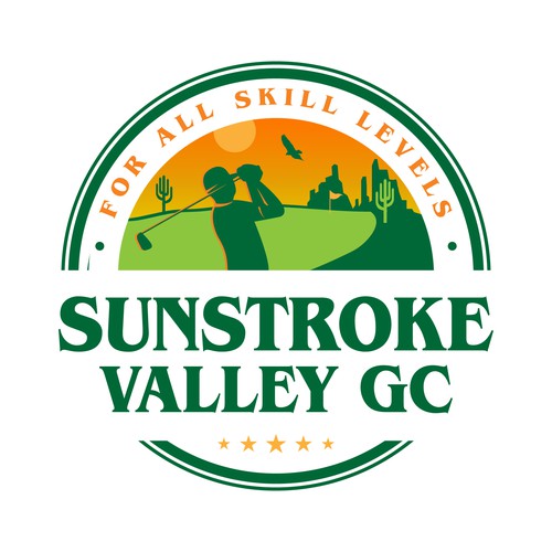 Logo for fictional Sunstroke Valley Golf Club Design by Gam21