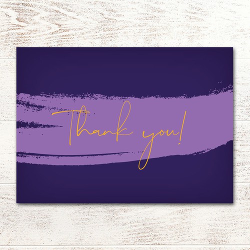 Thank you card design Design by Alexandra G Mocanu