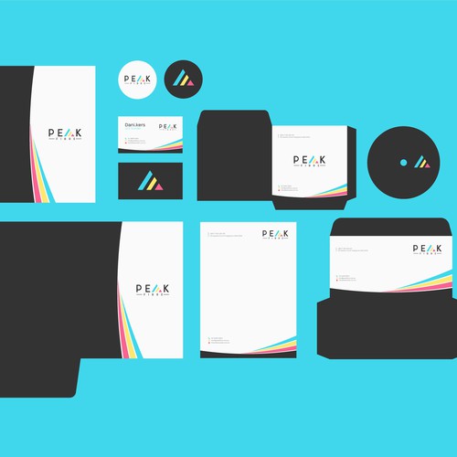 Creative, slick, professional Stationary for New Brand - Peak Fibre - Design by Creative _™