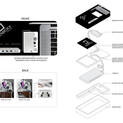 Zenboxx - Beautiful, Simple, Clean Packaging. $107k Kickstarter Success! Design por zcallaway