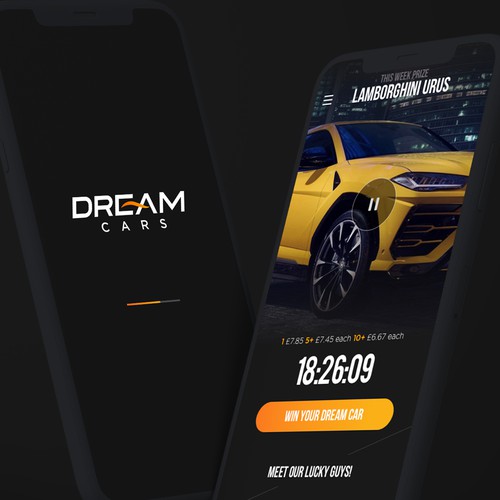 Eye-catching app design for the ultimate prize giveaway app!