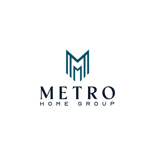 Metro Home Group Real Estate Team Logo Diseño de Francesco Saviano