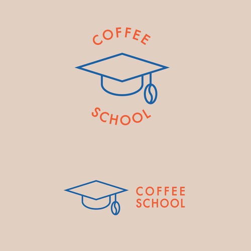 Memorable Logo Design for Coffee School -  powered by the world's first prison-based coffee company Diseño de Chris Flores Design