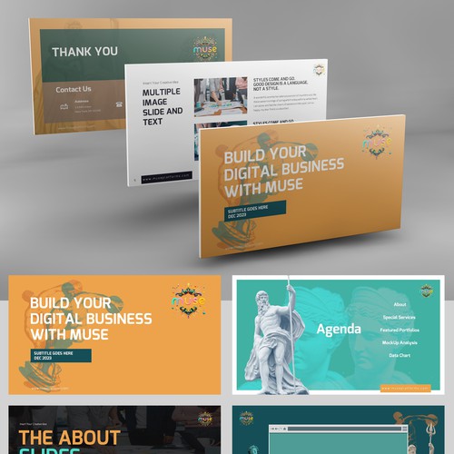 Designs muse with us define our powerpoint template library