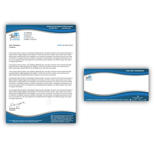 Stationery contest entry by irDesignx