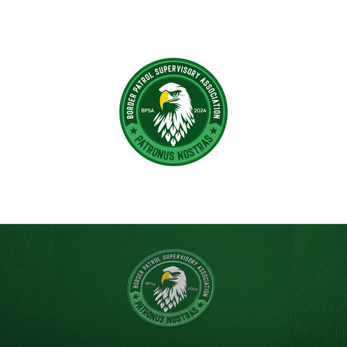 Border Patrol Supervisors Association Eagle Logo Design Design by zafranqamraa