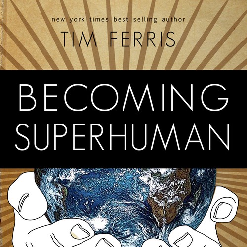 "Becoming Superhuman" Book Cover Diseño de FourthFront