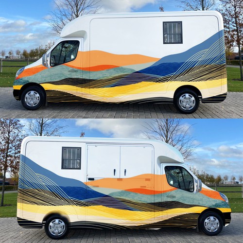 Stunning Horsebox Graphics Design Design by Fachri Iffat