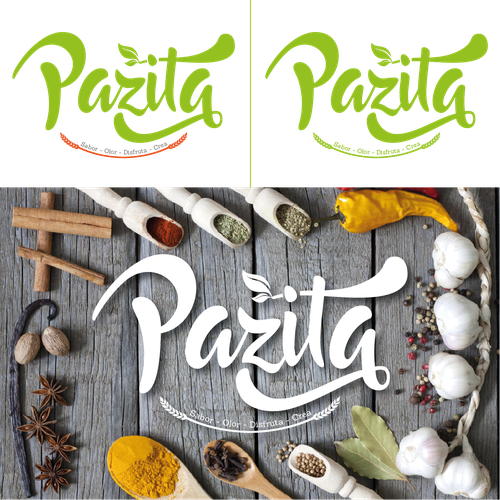 buscando un logo para Pazita, que quiere dar sabor en la cocina Design by DWOLF EG