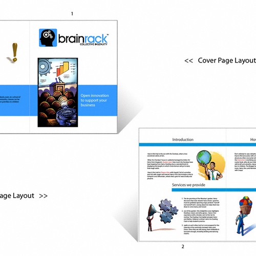 Brochure design for Startup Business: An online Think-Tank Design por Tanni