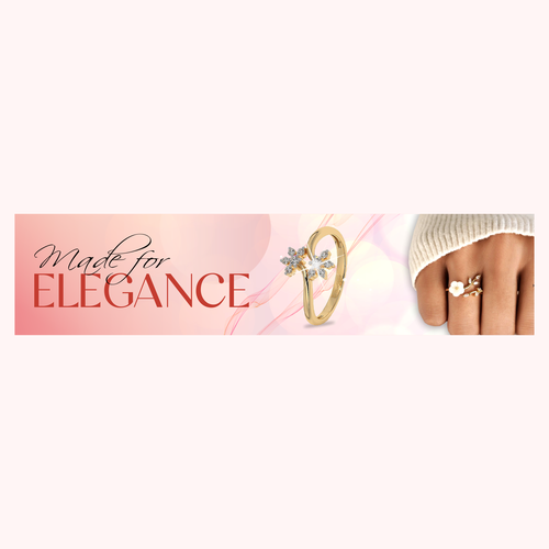Design an exciting, vibrant Jewellery Banner! Design by hisarji
