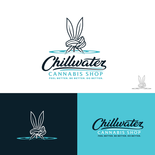 Chillwater Cannabis Shop Logo - Calm the Noise, Find Your Better Design by AngkolJo