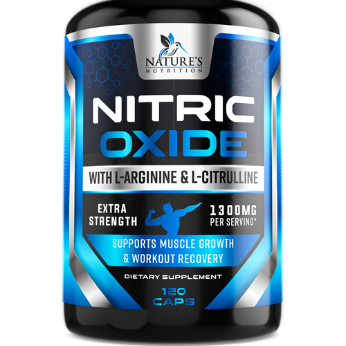 Nitric Oxide label design needed for Nature's Nutrition Design réalisé par ZAKIGRAPH ®