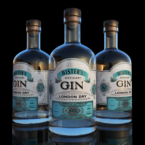 Premium Gin label Design by BDV