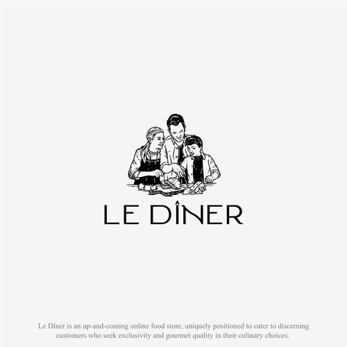 Create the Signature Identity for 'Le Dîner' - A Gourmet Odyssey Awaits! Design by deer203A