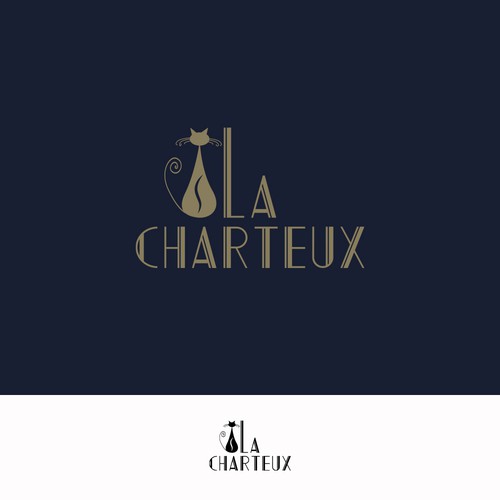 Art Deco Inspired Logo for French/Southern Themed Cafe Design by allodesign