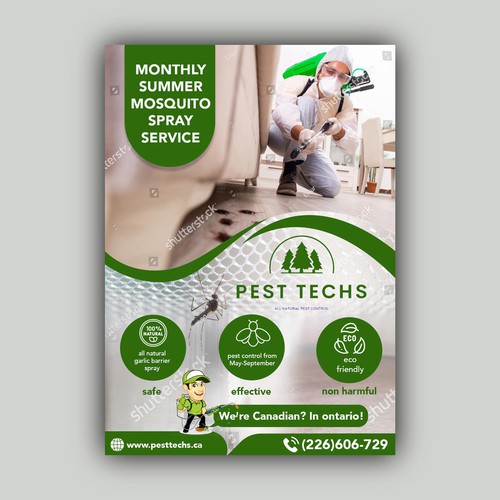 Eco friendly mosquito pest control Design by allMarv