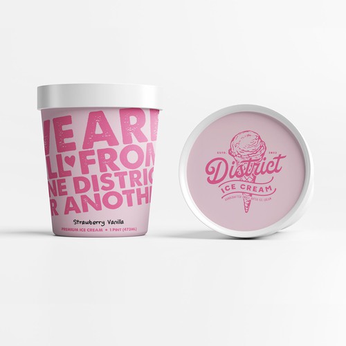 'Cool' NEW Ice Cream Pint design Diseño de J U L I A