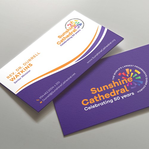 Business Card for Growing Progressing LGBTQ Church Design by kaylee CK