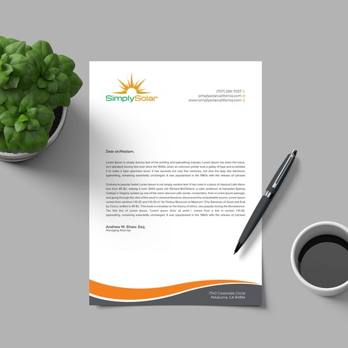 "Renewable Energy Company Letterhead" Design réalisé par RENEXIT