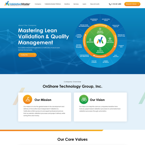 ValidationMaster Digital IV&V Website Re-Design Project Design by Obizzy