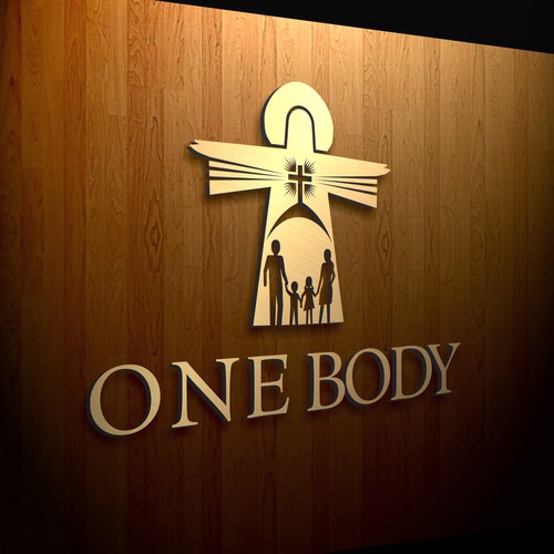 Design a logo for One Body Software showing inter-church community in the One Body of Christ. Design by Ladoblede