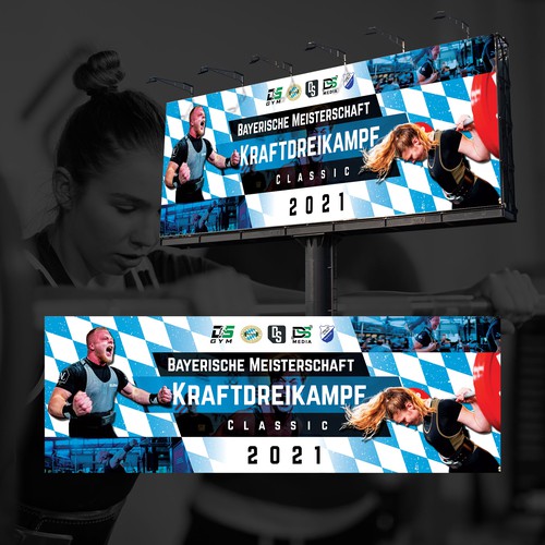 Unique, modern banner design for print - sports competition Réalisé par Apex_Forge