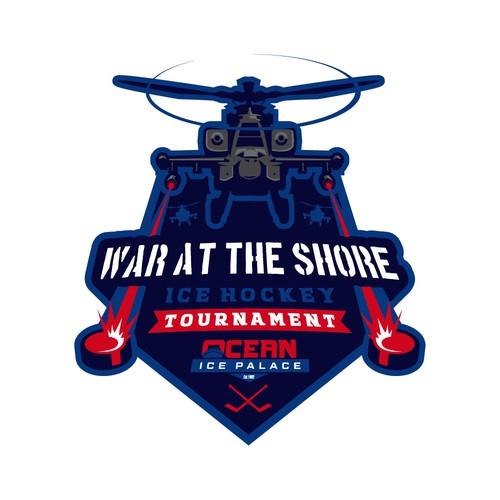 War at the Shore Ice Hockey Tournament Logo Logo design contest