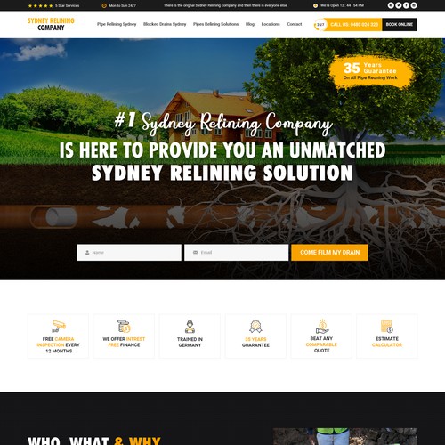 ⭐ SYDNEY PLUMBING COMPANY NEEDING FRESH NEW WEBSITE Design by Webwooter™